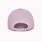 6 Eyelets 6 Panel Baseball Cap With Constructured Front Panel Pink Color