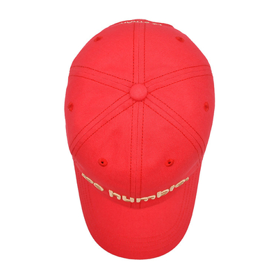 Functional Cotton Six Panel Baseball Cap For Outdoor Activities With Leather Back Closure