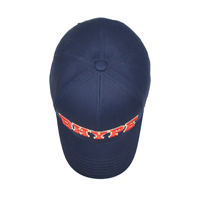 Versatile 6 Panel Baseball Cap With Front Panel Construction With 3D Embroidery Logo