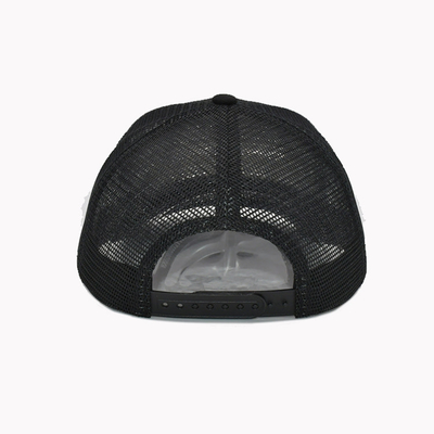 All Seasons 6 Panel Trucker Mesh Cap With 3D Logo Embroidery