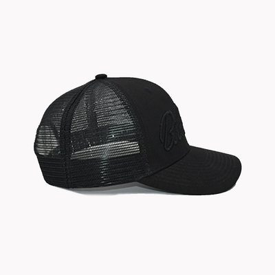 Customize Eyelets 6 Panel Trucker Cap 3D Embroidery