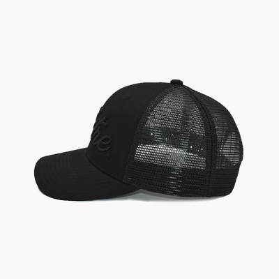 Customize Eyelets 6 Panel Trucker Cap 3D Embroidery