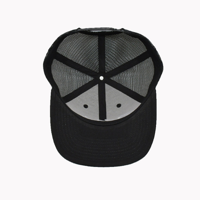 Customize Eyelets 6 Panel Trucker Cap 3D Embroidery