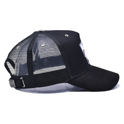 Unisex Constructed Cotton Front 6 Panel Trucker Cap High Profile Crown