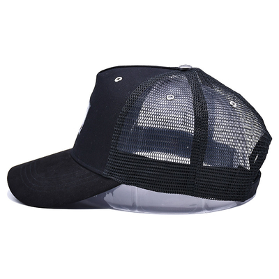 Unisex Constructed Cotton Front 6 Panel Trucker Cap High Profile Crown