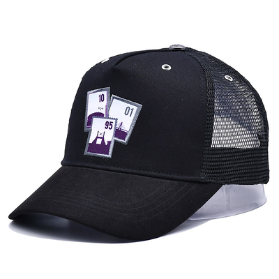 Unisex Constructed Cotton Front 6 Panel Trucker Cap High Profile Crown