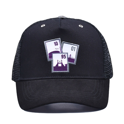 Unisex Constructed Cotton Front 6 Panel Trucker Cap High Profile Crown