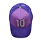 Customization 5 Panel Trucker Cap Visor Curved Eyelets Purple Mesh Hat Color Logo Customize