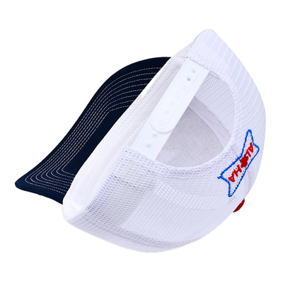 Customizable 6 Panel Trucker Cap Pre Curved Visor Logo Embroidery