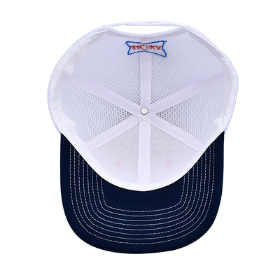 Customizable 6 Panel Trucker Cap Pre Curved Visor Logo Embroidery