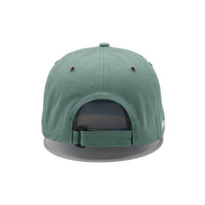 Green vintage cotton adjustable snap back blank solid color flat brim snapback cap 3d embroidery snapback