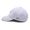Structured Custom Embroidered Baseball Caps Metal Eyelets White Color