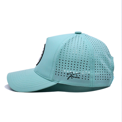 Flat Brim Embroidered Baseball Caps With 100% Polyester Sweatband Custom Size