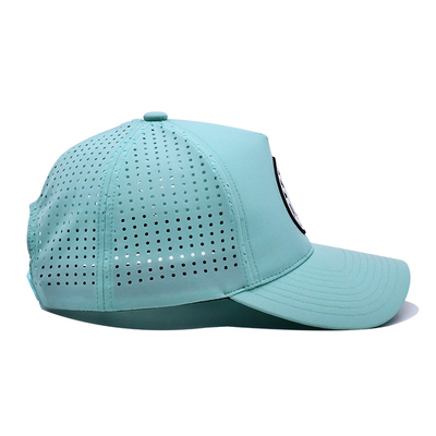 Flat Brim Embroidered Baseball Caps With 100% Polyester Sweatband Custom Size