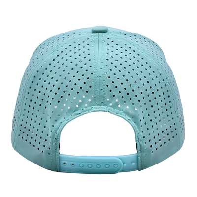 Flat Brim Embroidered Baseball Caps With 100% Polyester Sweatband Custom Size