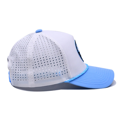 Structured Crown Embroidered Baseball Caps 26.77 Inches Curved Visor