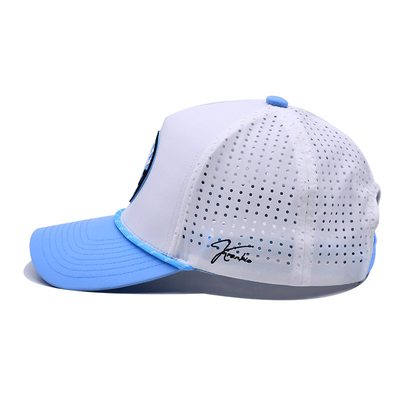 Structured Crown Embroidered Baseball Caps 26.77 Inches Curved Visor
