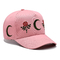 4 Matching Fabric Color Eyelets Cotton Baseball Cap With Customizable Flower Moon Embroidery
