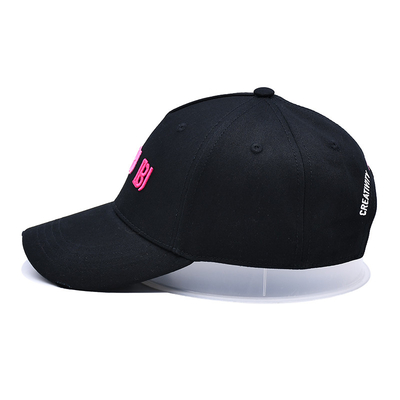 Stiching Line Color Customizable 5 Panel Baseball Cap With Distress Flat Curve Peak Style