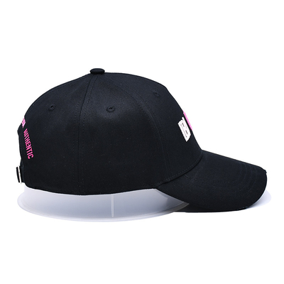 Stiching Line Color Customizable 5 Panel Baseball Cap With Distress Flat Curve Peak Style