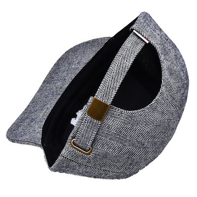 Structured 6 Panel Snapback Cap With 2 Matching Fabric Color Eyelets Patch Logo