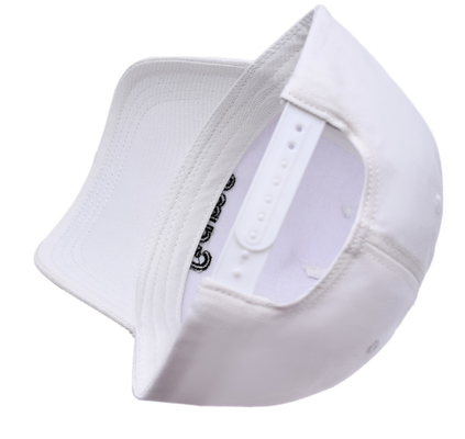 Flat Curve Peak Style 5 Panel Baseball Cap With 3D Embroidery Logo Cotton Sweatband