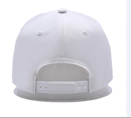 Flat Curve Peak Style 5 Panel Baseball Cap With 3D Embroidery Logo Cotton Sweatband