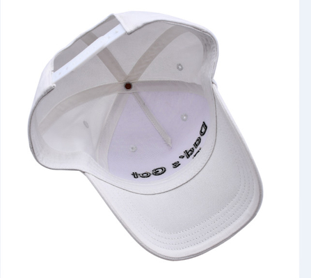 Flat Curve Peak Style 5 Panel Baseball Cap With 3D Embroidery Logo Cotton Sweatband