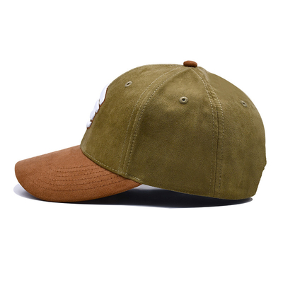 Lower Crown 6 Panel Baseball Hat With Plastic Buckle Customized Snapback Cap