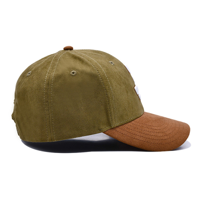 Lower Crown 6 Panel Baseball Hat With Plastic Buckle Customized Snapback Cap