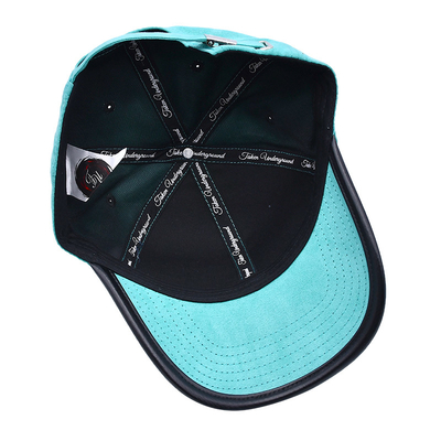 2 Eyelets Curve Peak Style 6 Panel Baseball Cap With Inner Tape Screen Printing Logo