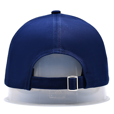 Custom High Quality 6 Panels Baseball Hat With Flat Embroidery Logo Matching Fabric Color