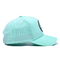Curve Peak 5 Panel Sport Cap With Rubber Patch Logo Laser Holes On Back