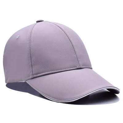 Blank Six Panel Baseball Cap With Middle Crown Polyester 4 Matching Fabric Color Eyelet Custom Logo