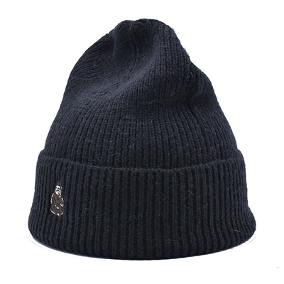 High Performance Knit Beanie Hats With Embroidery Pattern Custom Colors