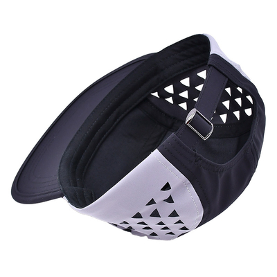 Contrast Stitching Camper Cap With Sports Mesh Sweatband For Outdoor Activities