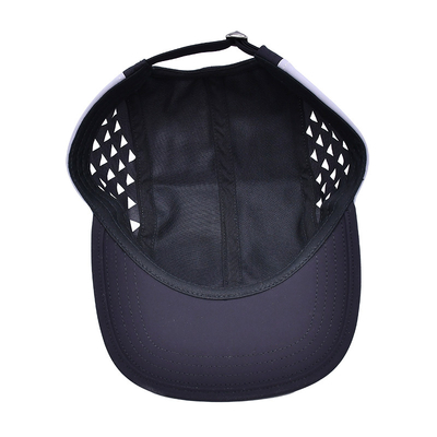 Contrast Stitching Camper Cap With Sports Mesh Sweatband For Outdoor Activities