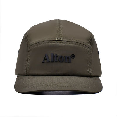 Cotton / Nylon / Polyester 5 Panel Camper Hat With Customized Eyelets