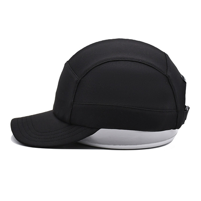 Unisex 5 Panel Camper Hat With Flat Brim Made Of Cotton / Nylon / Polyester