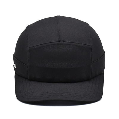 Unisex 5 Panel Camper Hat With Flat Brim Made Of Cotton / Nylon / Polyester