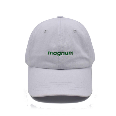 Customized Oval Visor Dad Hat With Custom Color Embroidery Logo