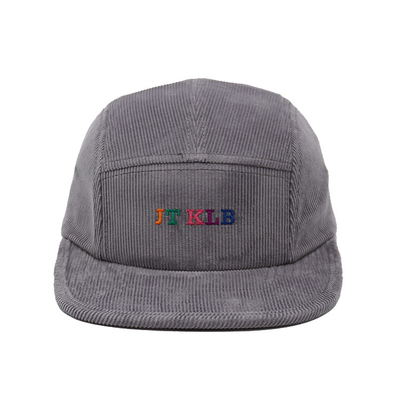 Sports Mesh Sweatband 5 Panel Hat In Cotton / Nylon / Polyester Material Customizable Corduroy Fabric