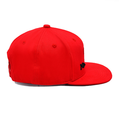 6 Panel Flat Brim Snapback Hats 3D Embroidery Logo Outdoor Sports Snapback Baseball Cap