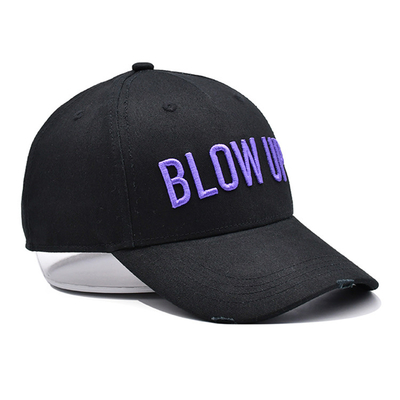 100% Cotton Material Baseball Cap With Customer Logo, 3D Embroidery Customization Cap