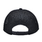 7 Panel Flat Bill Rubber Patch Logo Polyester Mesh Snapback Cap Mixed Color Structured