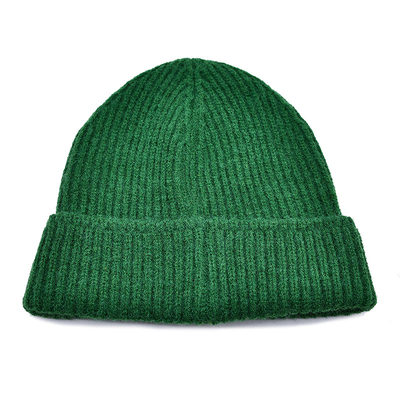 Custom Knit Cuffed Acrylic Slouchy Beanie Hats Fisherman Skull Hats Winter Cap