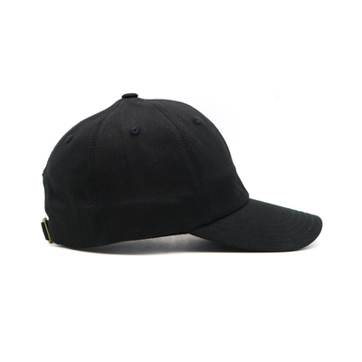 sport embroidery logo 100% cotton men unstructured black cotton dad hat plain custom baseball cap