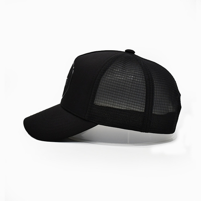 OEM Custom High Quality 5 Panel Fashion Adult Cotton Twill Mesh Trucker Hat Wholesale,Curved Brim Patch Logo Sport cap