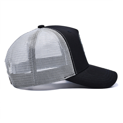 Wholesale Oem Custom 5 Panel High Quality flat Embroidery Logo Trucker Cap,Mesh Snap Back Gorras,Cotton Trucker Hat