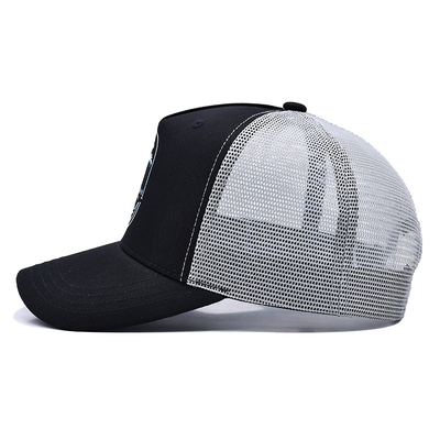 Wholesale Oem Custom 5 Panel High Quality flat Embroidery Logo Trucker Cap,Mesh Snap Back Gorras,Cotton Trucker Hat